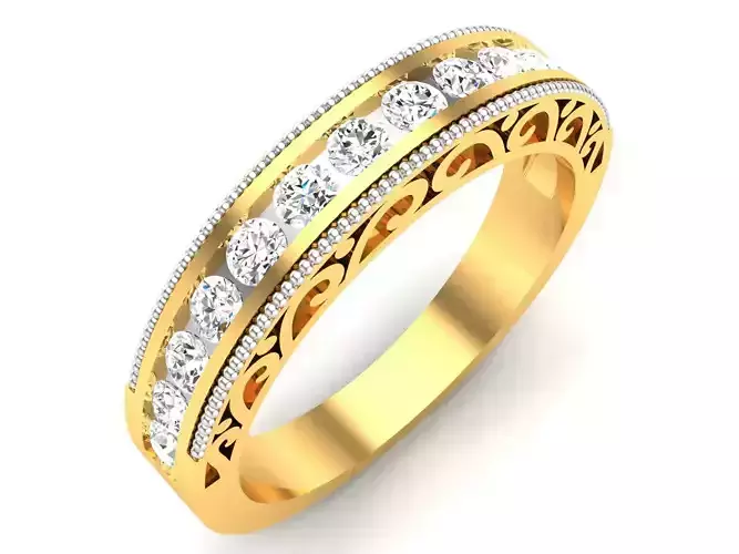 ring-1787 elegant gold diamond ring