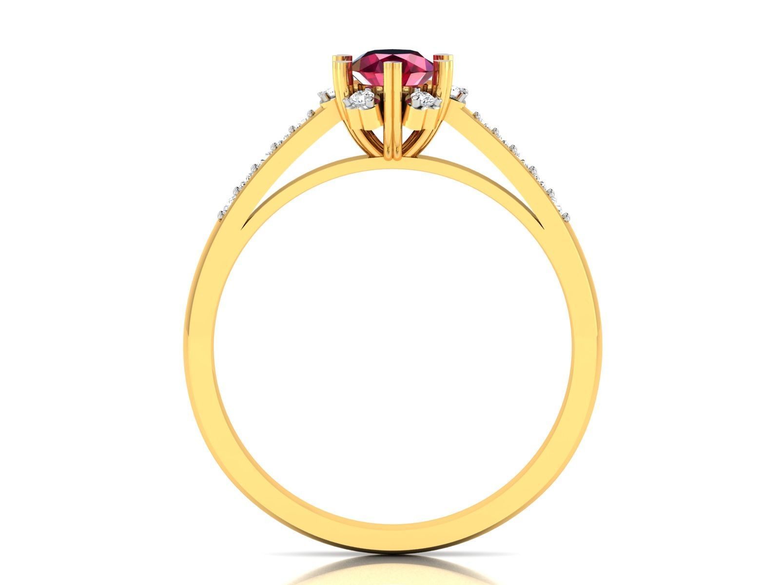 ring-1785 ruby and diamond engagement ring 3D print model_3