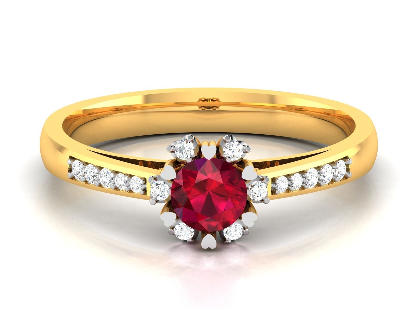 ring-1785 ruby and diamond engagement ring 3D print model_7