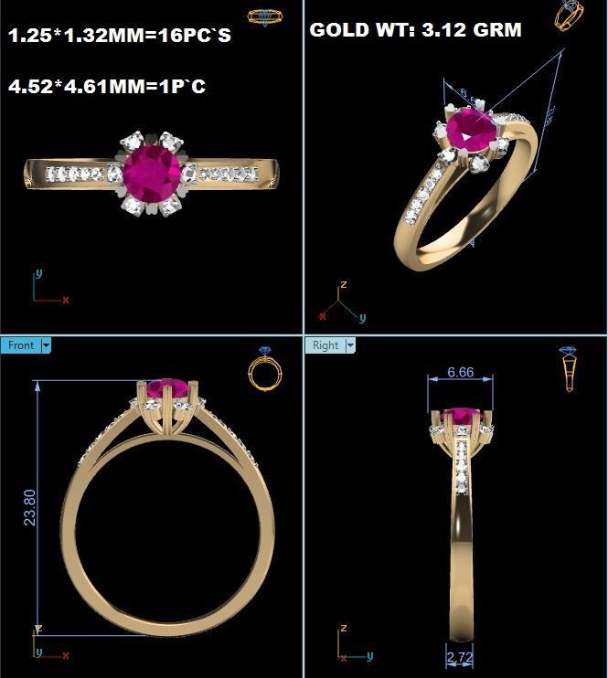 ring-1785 ruby and diamond engagement ring 3D print model_8