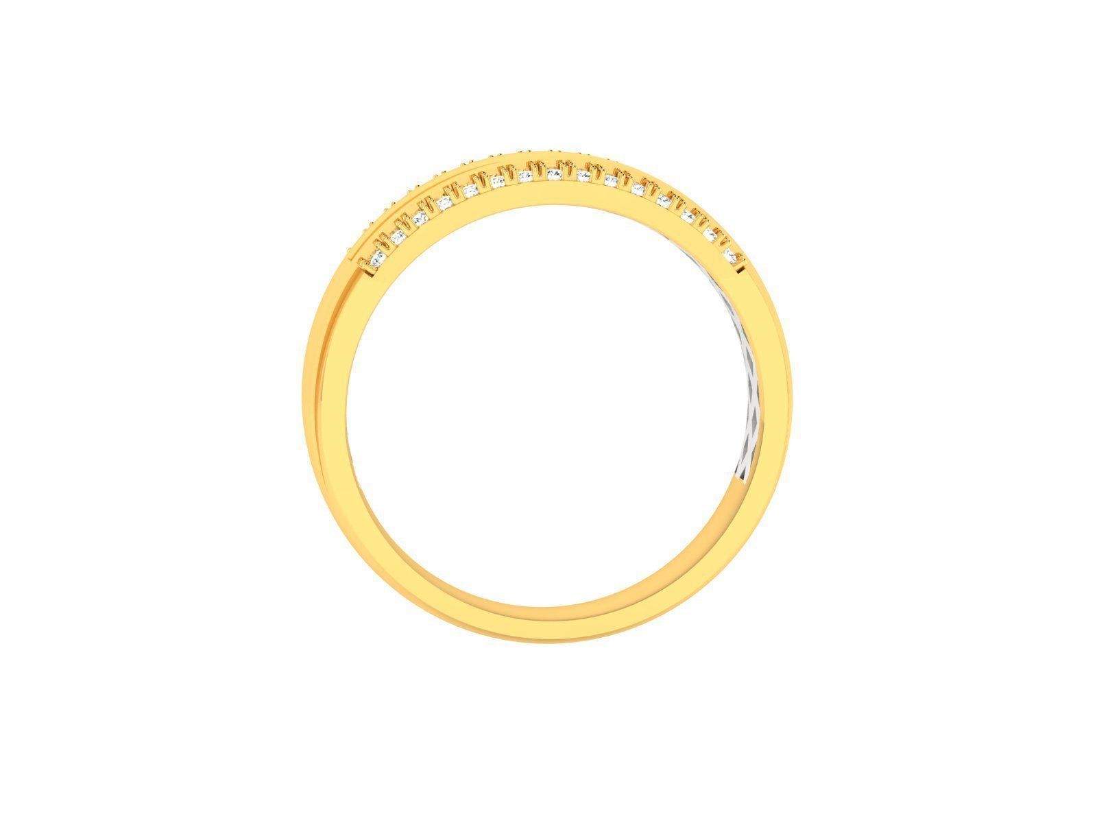 ring-1743 gold ring with sapphires 3D print model_6