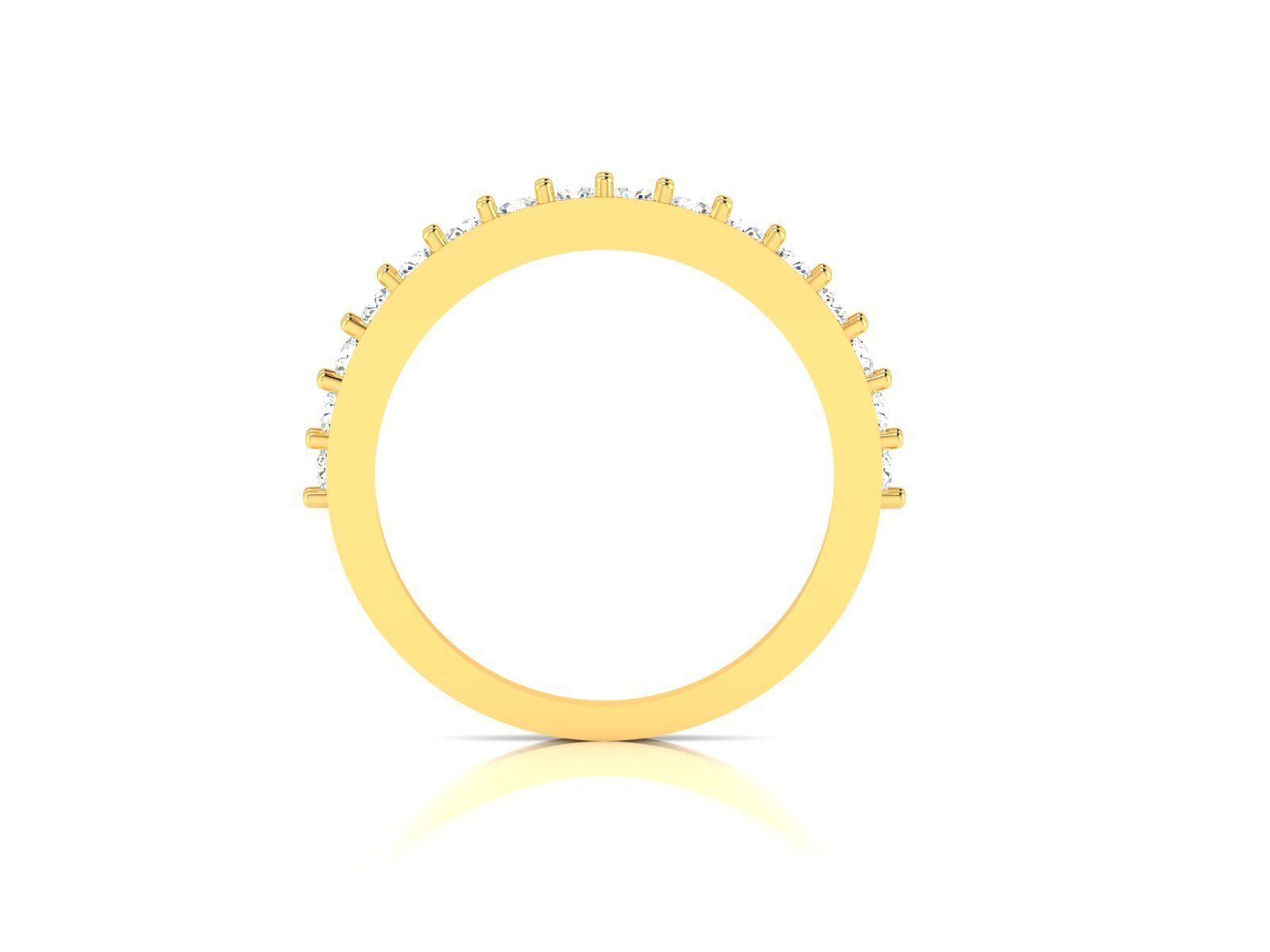 ring-1674 diamond eternity band gold 3D print model_2