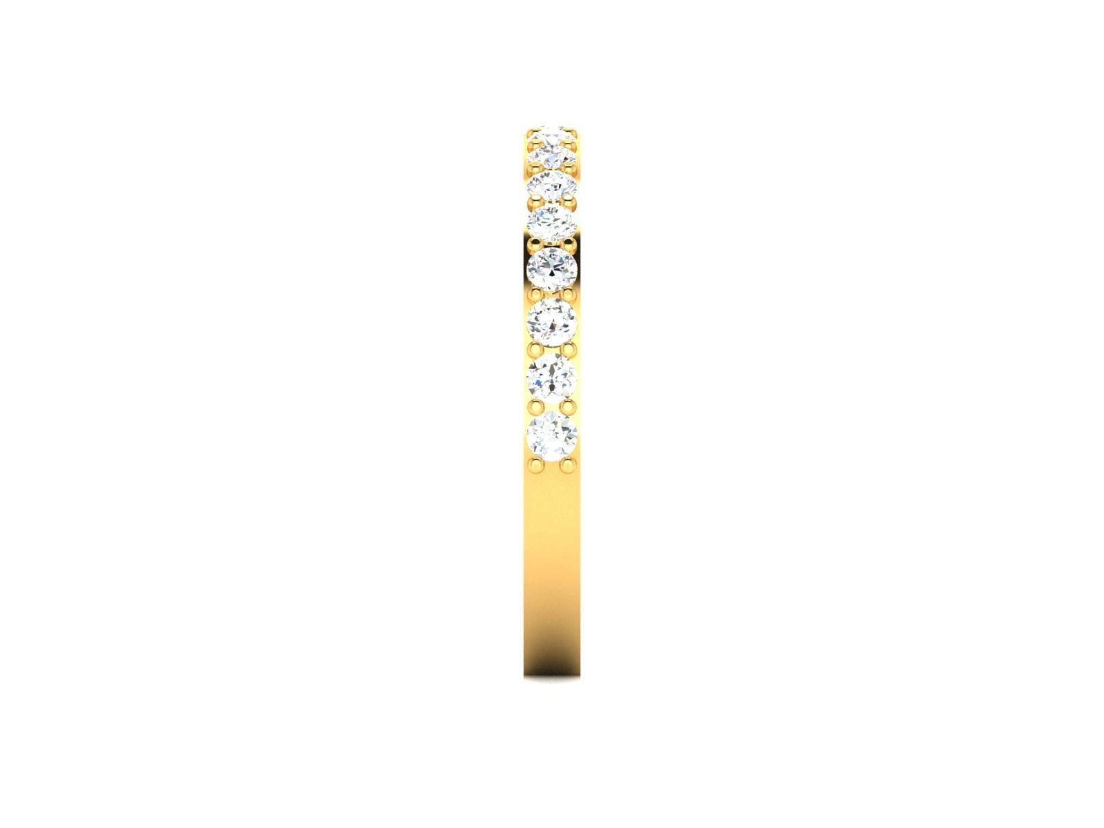 ring-1674 diamond eternity band gold 3D print model_12