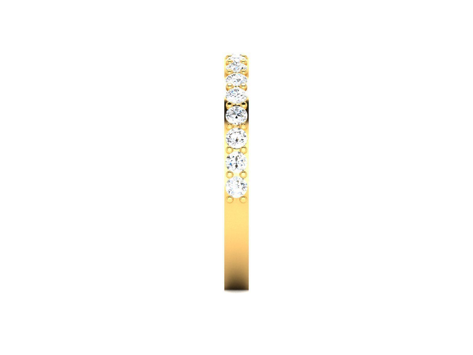 ring-1674 diamond eternity band gold 3D print model_11
