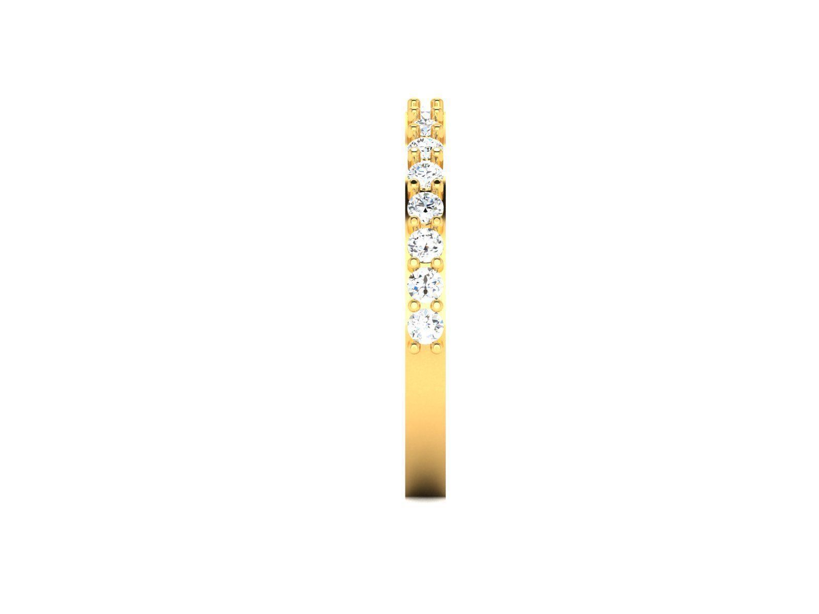 ring-1674 diamond eternity band gold 3D print model_4