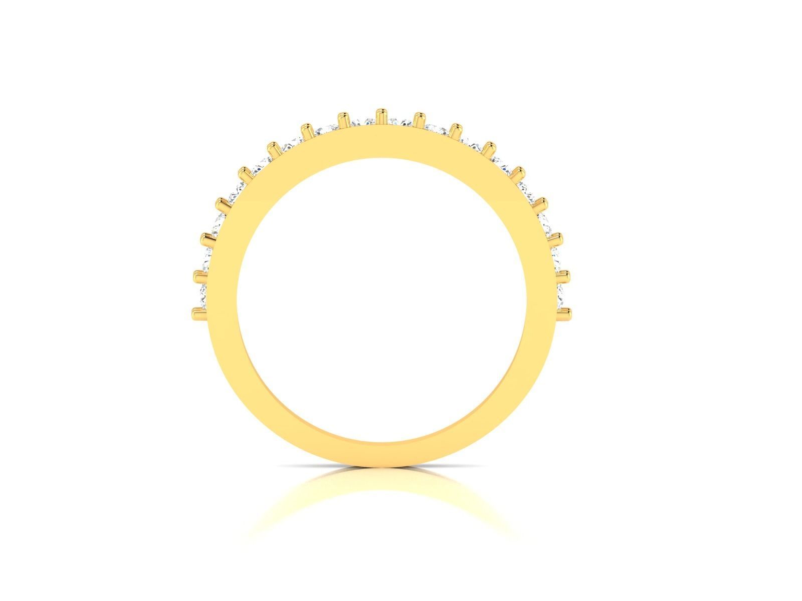 ring-1674 diamond eternity band gold 3D print model_3