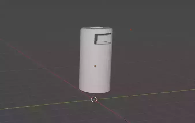 Low Poly Trashcan cylinder