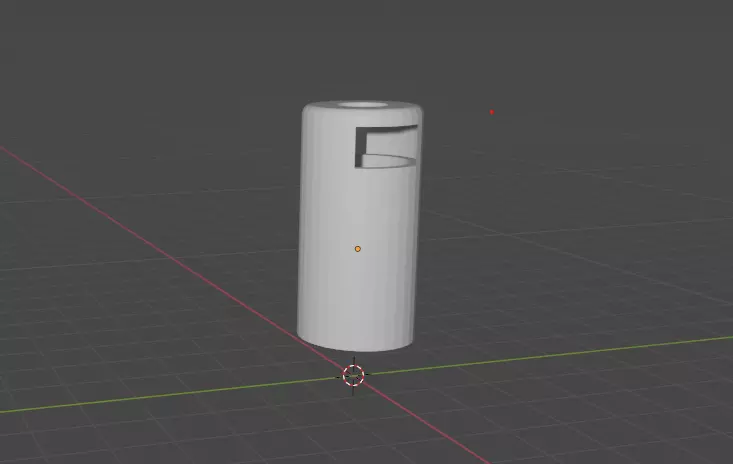 Low Poly Trashcan cylinder Free low-poly 3D model_0