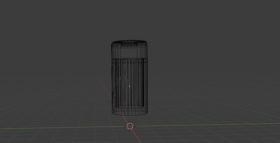 Low Poly Trashcan cylinder Free low-poly 3D model_1