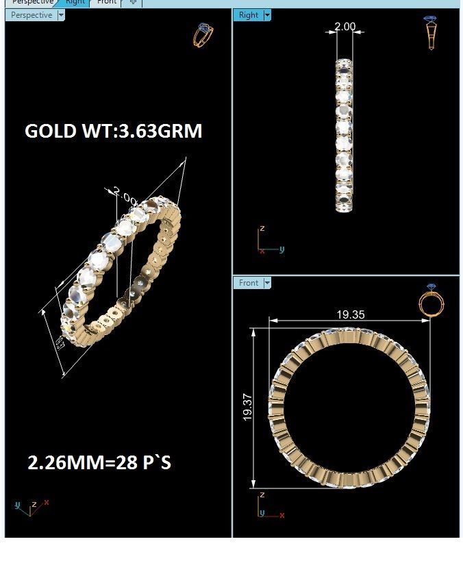 ring-1290 gold diamond eternity ring 3D print model_5