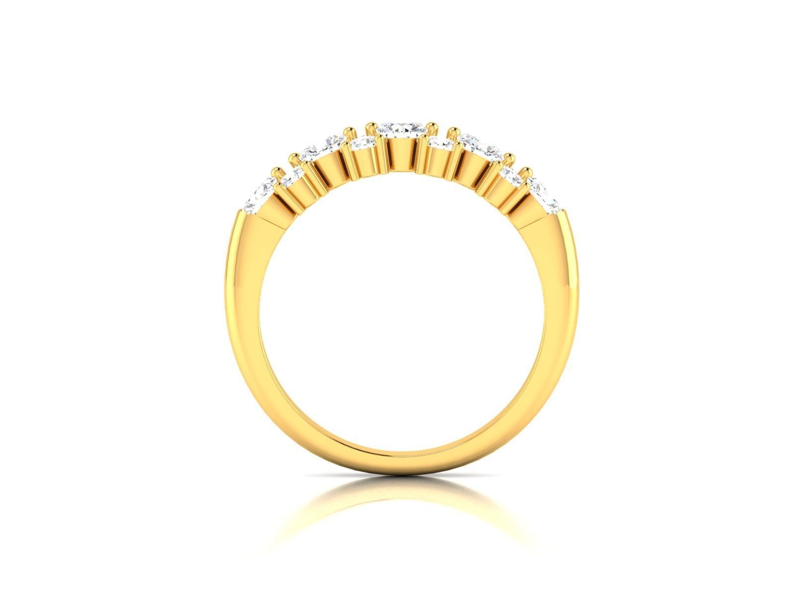 ring-1279 gold diamond eternity ring 3D print model_3