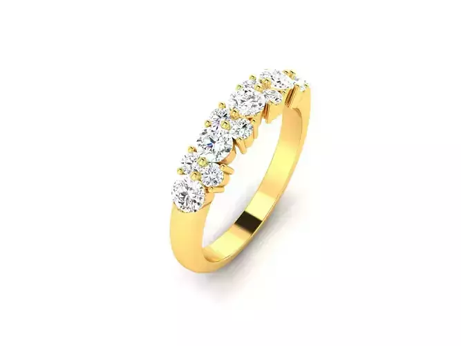 ring-1279 gold diamond eternity ring