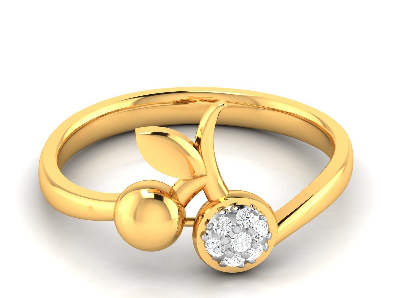 ring-1210 diamond ring gold 3D print model_7