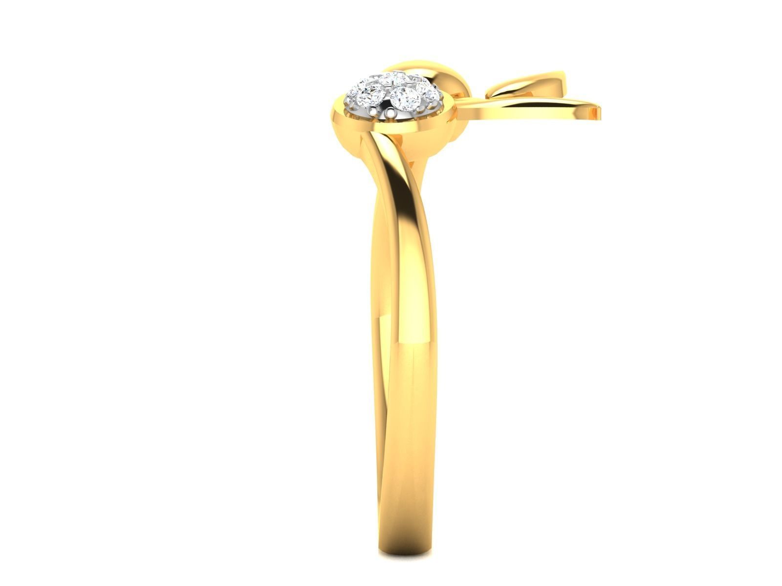 ring-1210 diamond ring gold 3D print model_5