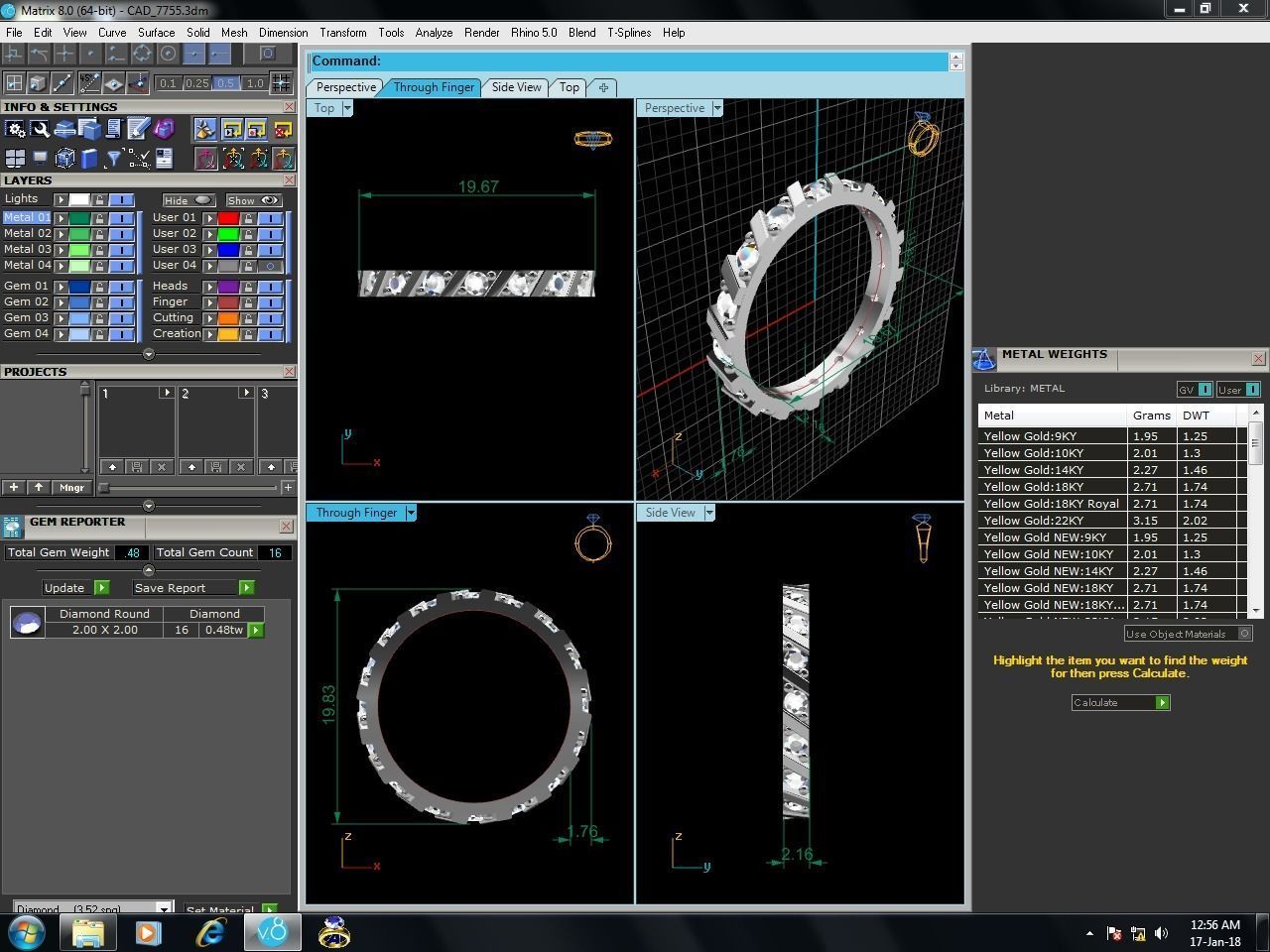 ring-1155 diamond eternity ring 3D print model_8