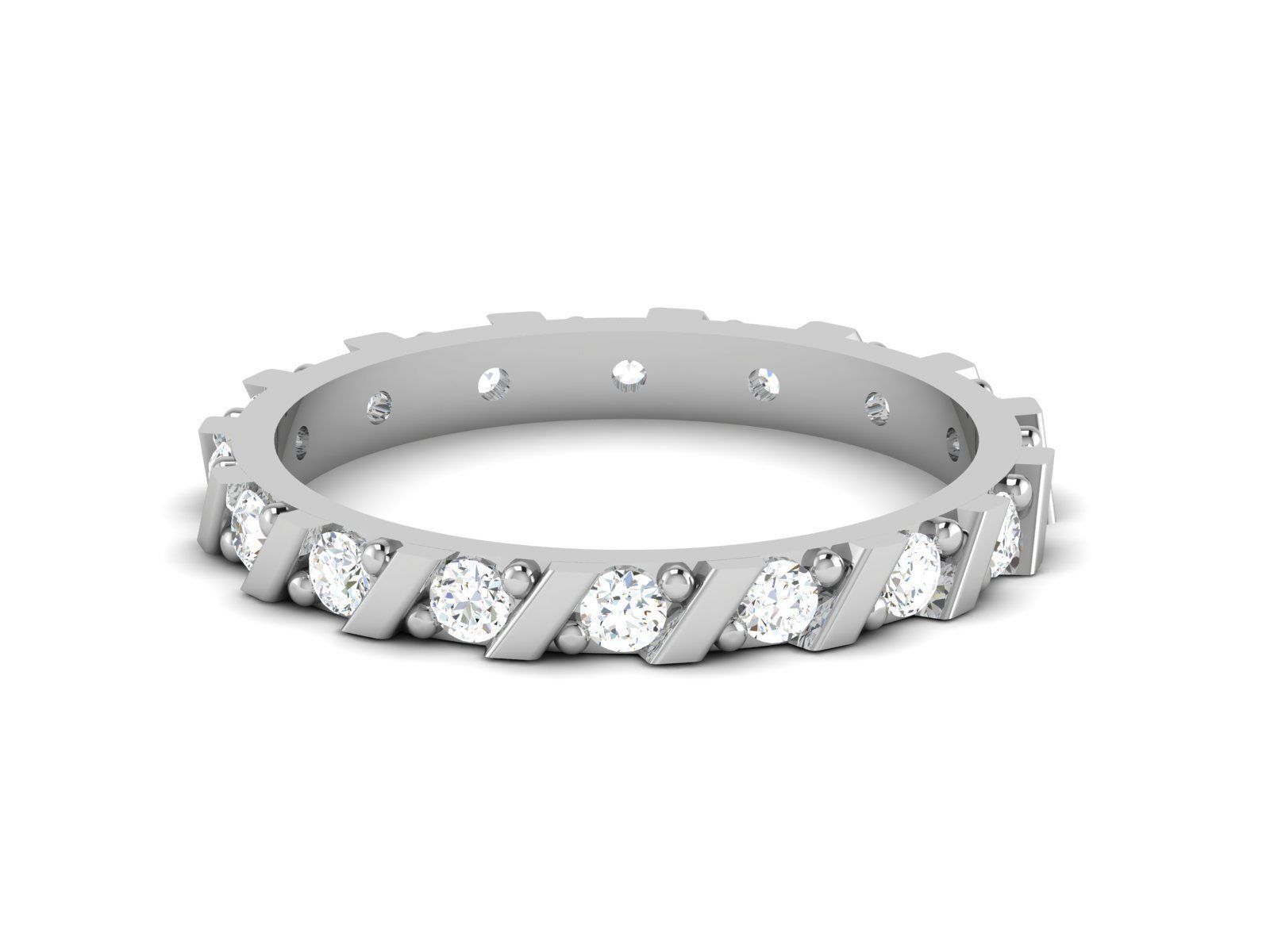 ring-1155 diamond eternity ring 3D print model_6