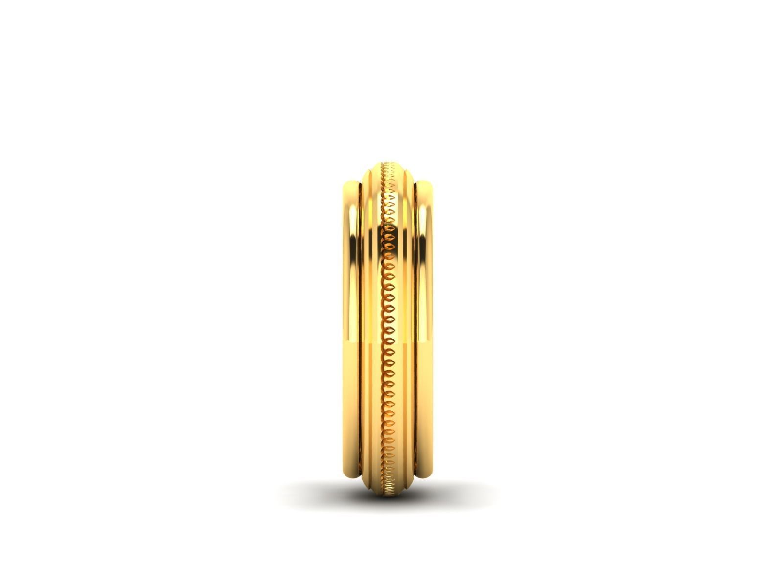 ring-1072 gold wedding ring 3D print model_4