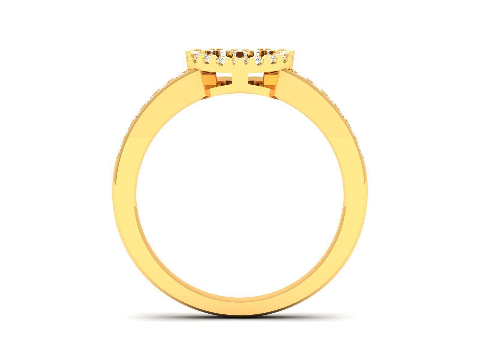 HEART RING 1012 3D print model_3