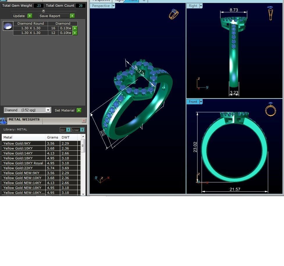 HEART RING 1012 3D print model_1