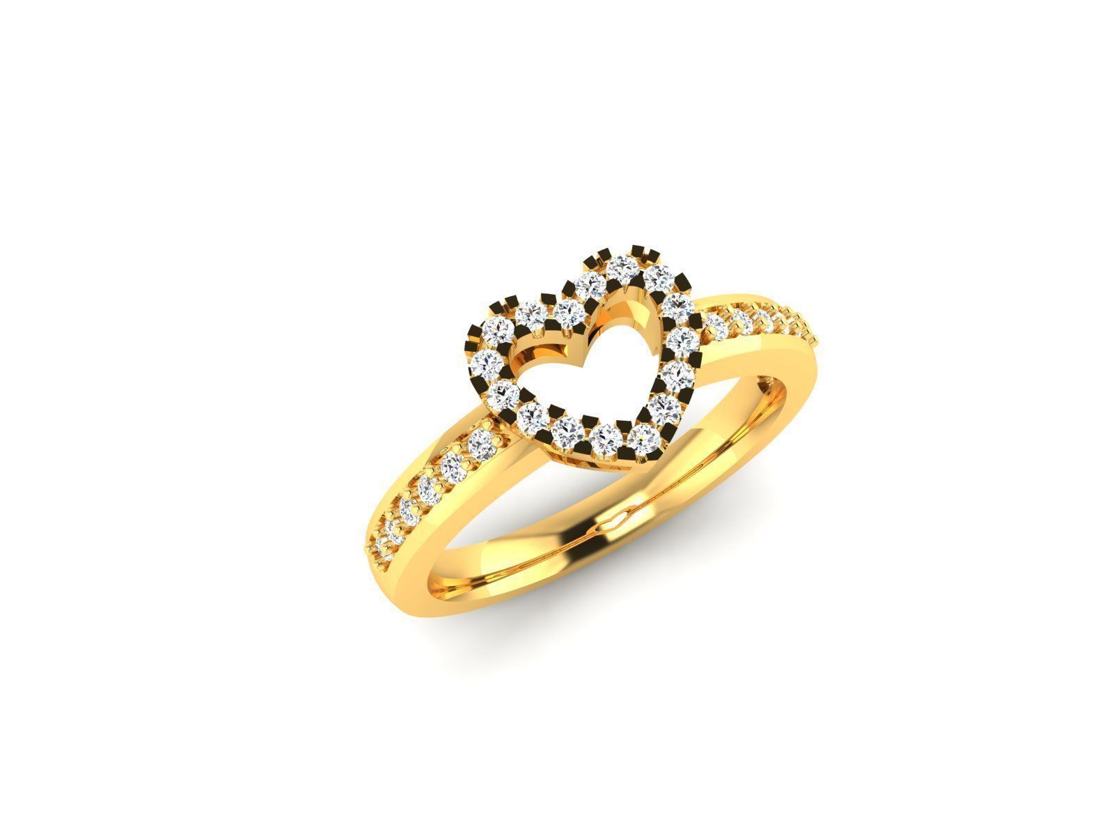 HEART RING 1012 3D print model_11