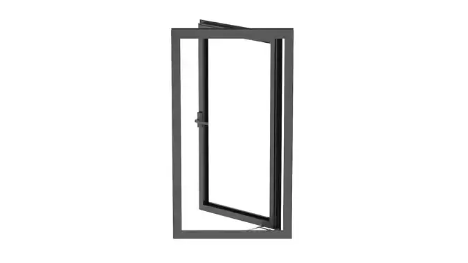 Aluminium Door 01 3D model