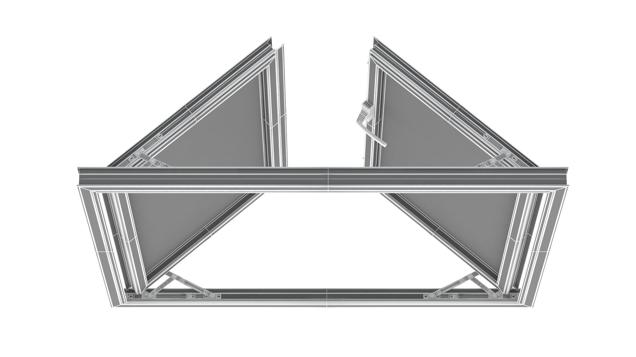Aluminium Door 02 3D model_15