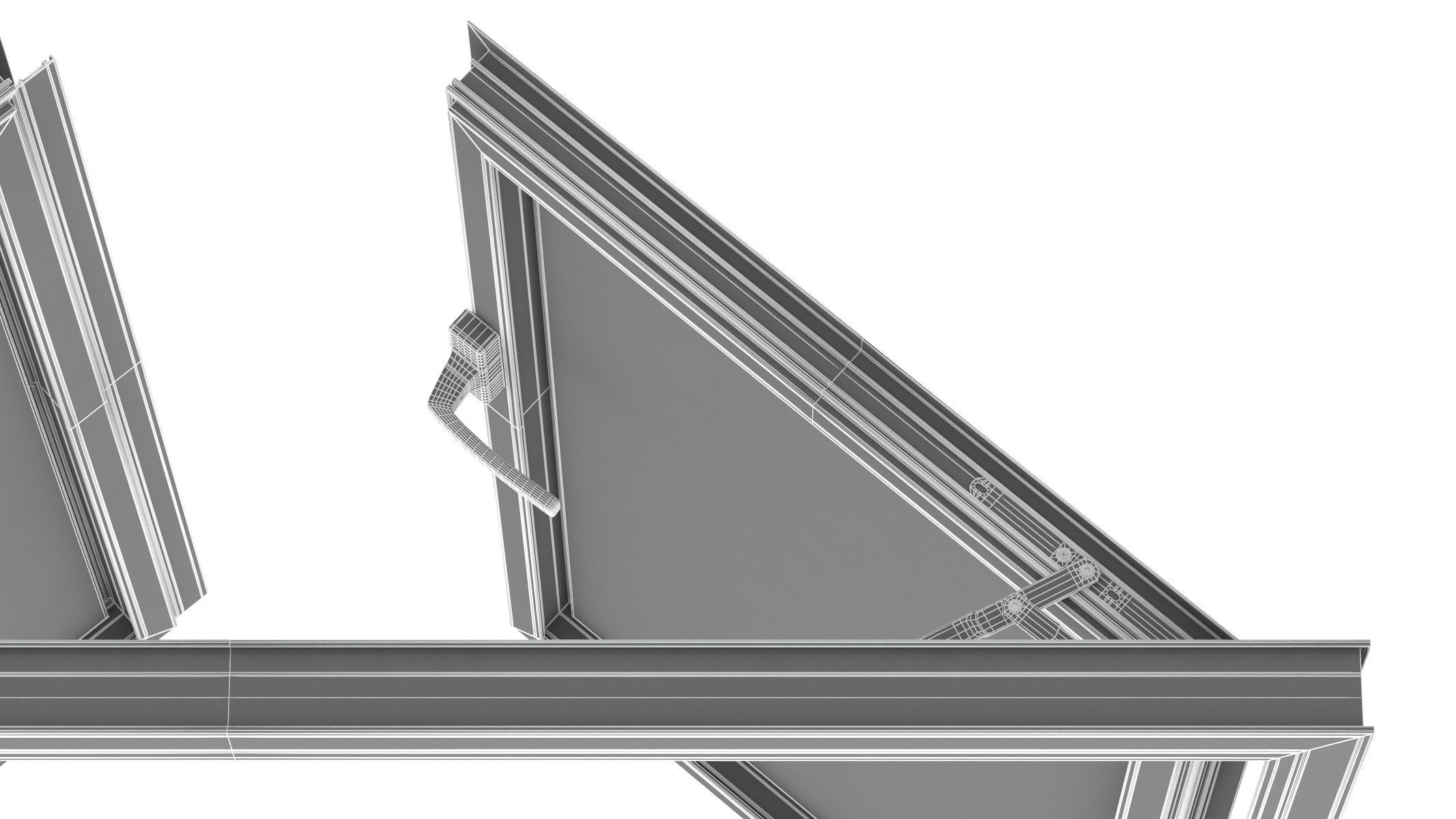 Aluminium Door 02 3D model_20