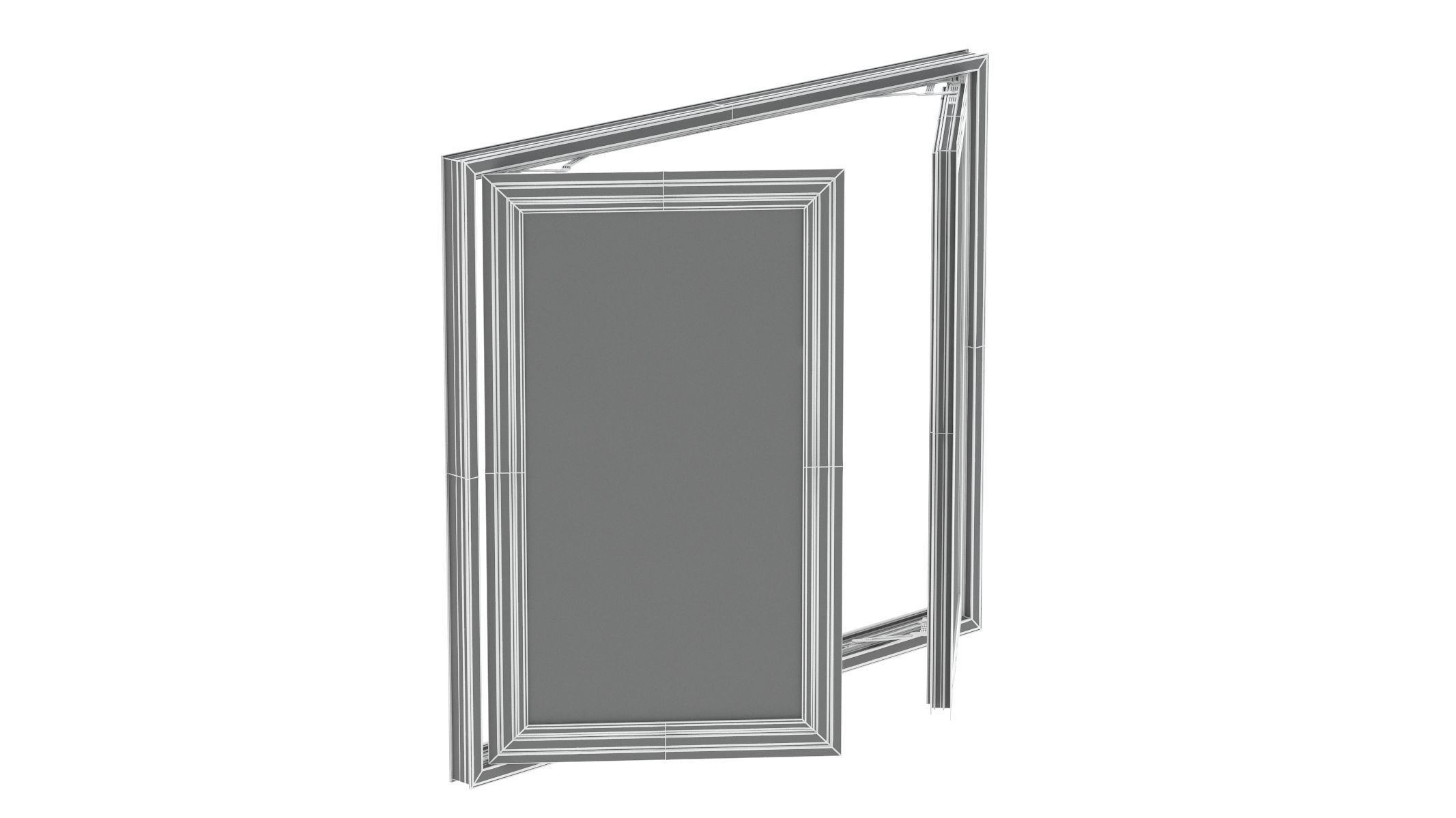 Aluminium Door 02 3D model_12
