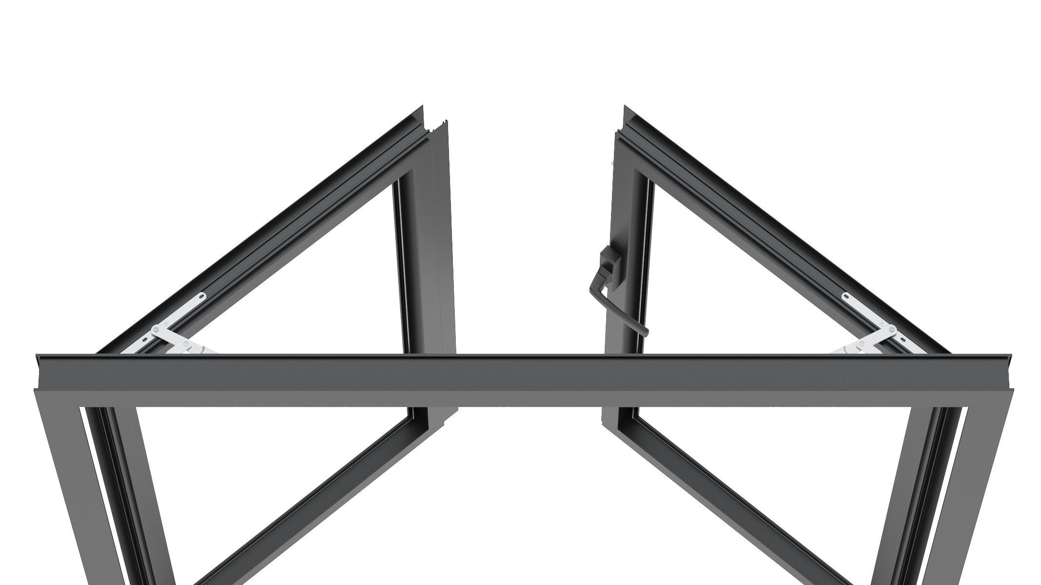 Aluminium Door 02 3D model_10