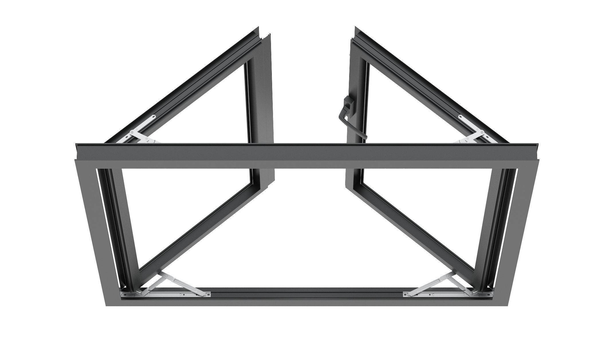 Aluminium Door 02 3D model_5