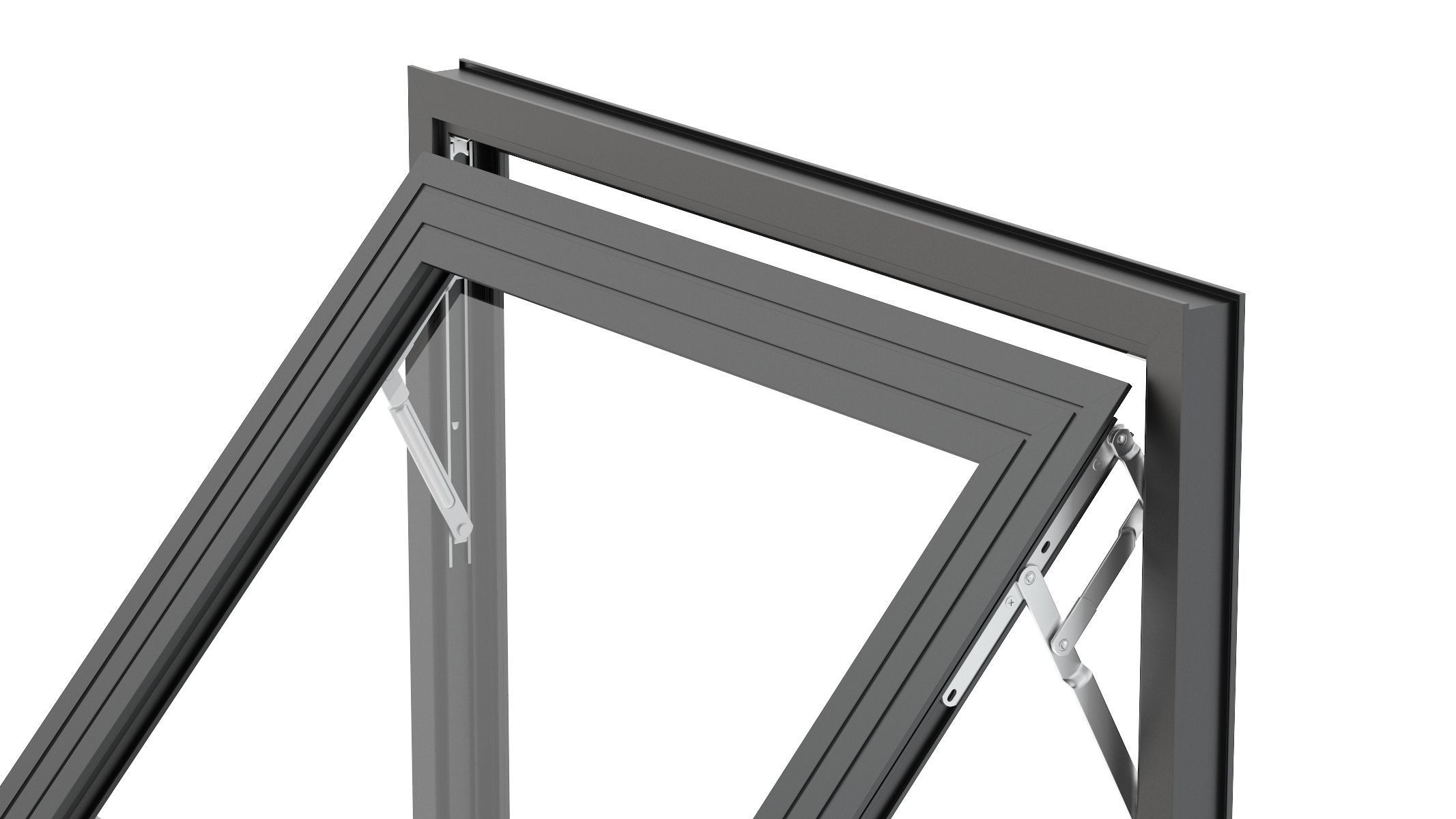 Aluminium Door 03 3D model_6