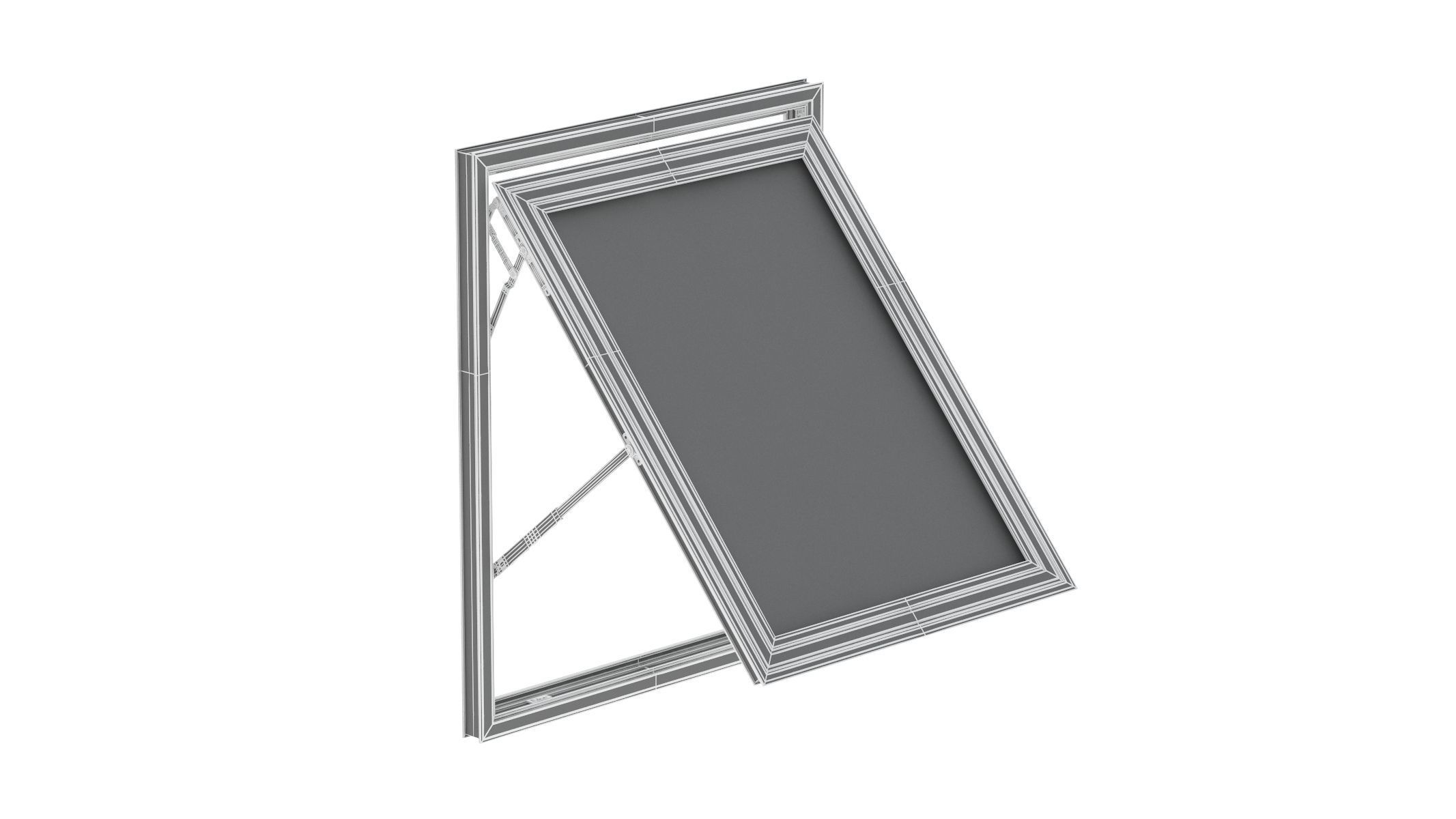 Aluminium Door 03 3D model_12