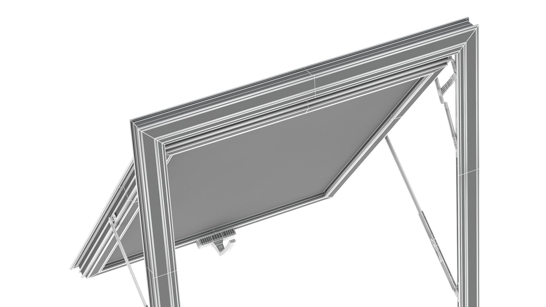 Aluminium Door 03 3D model_20