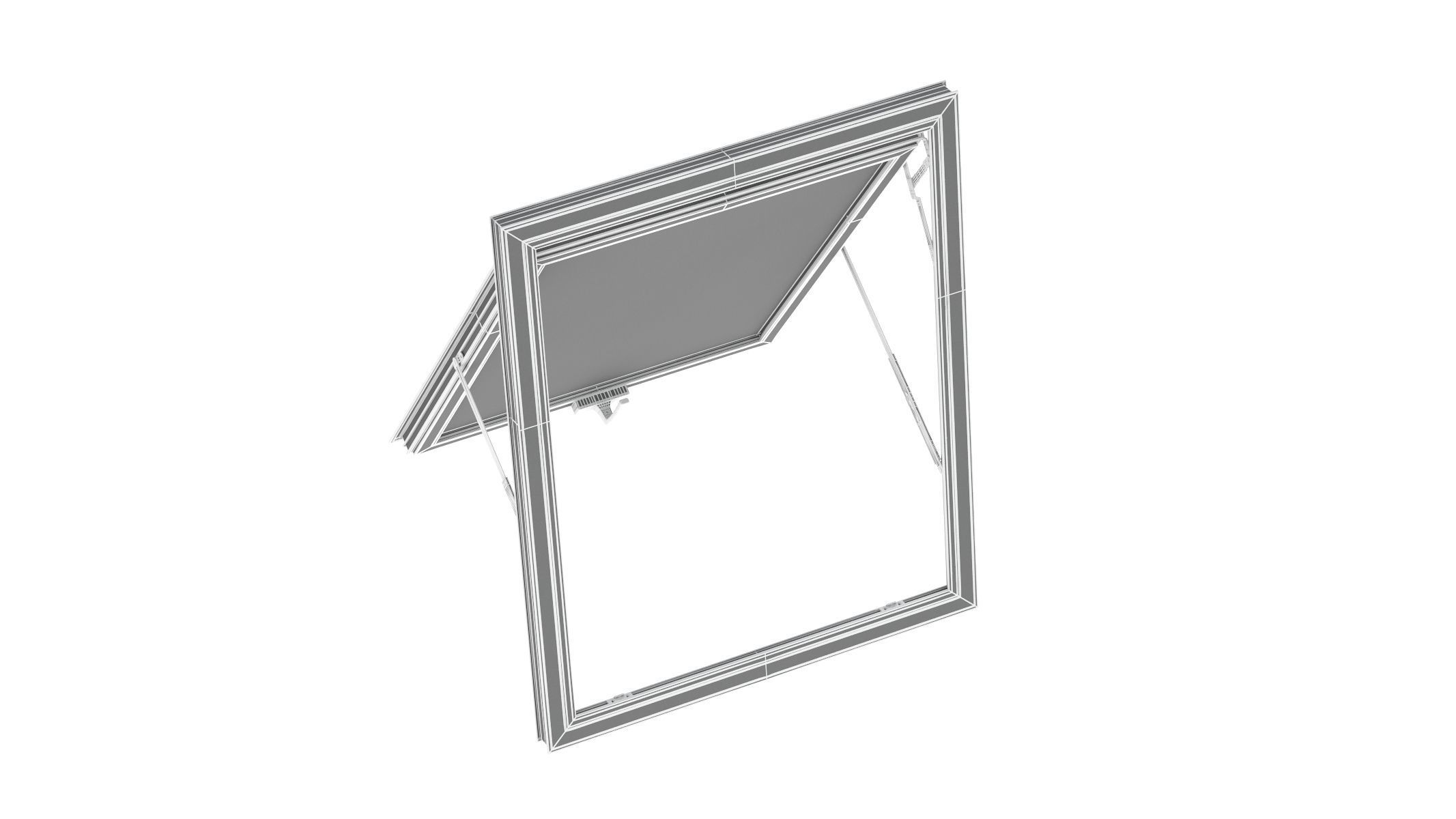 Aluminium Door 03 3D model_15