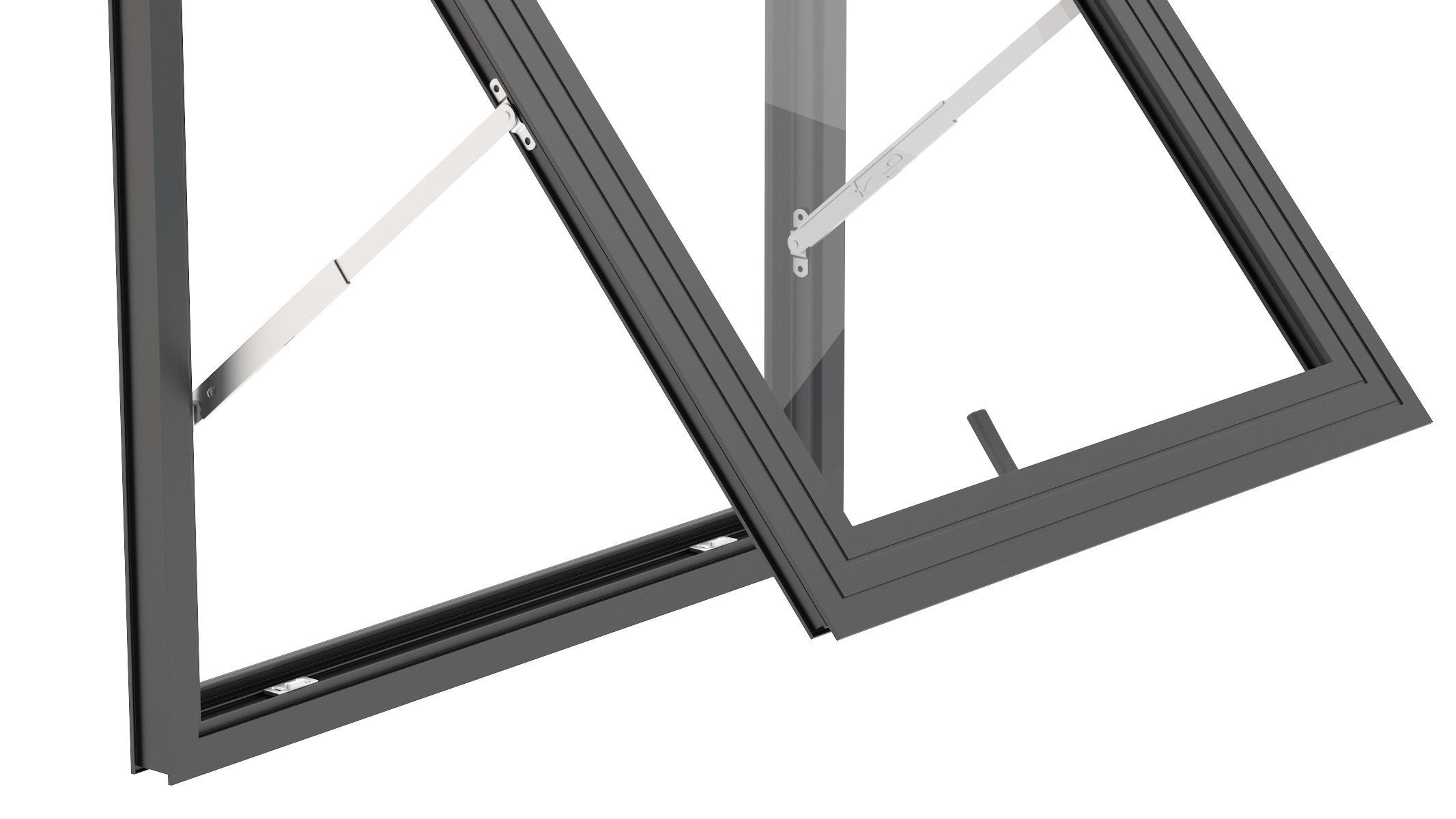 Aluminium Door 03 3D model_7