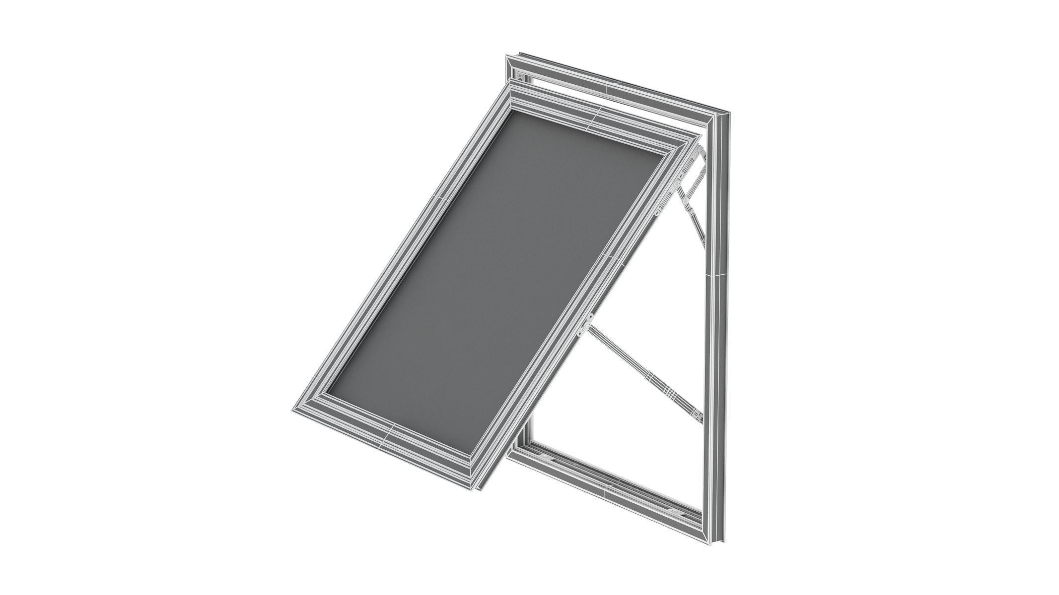 Aluminium Door 03 3D model_11