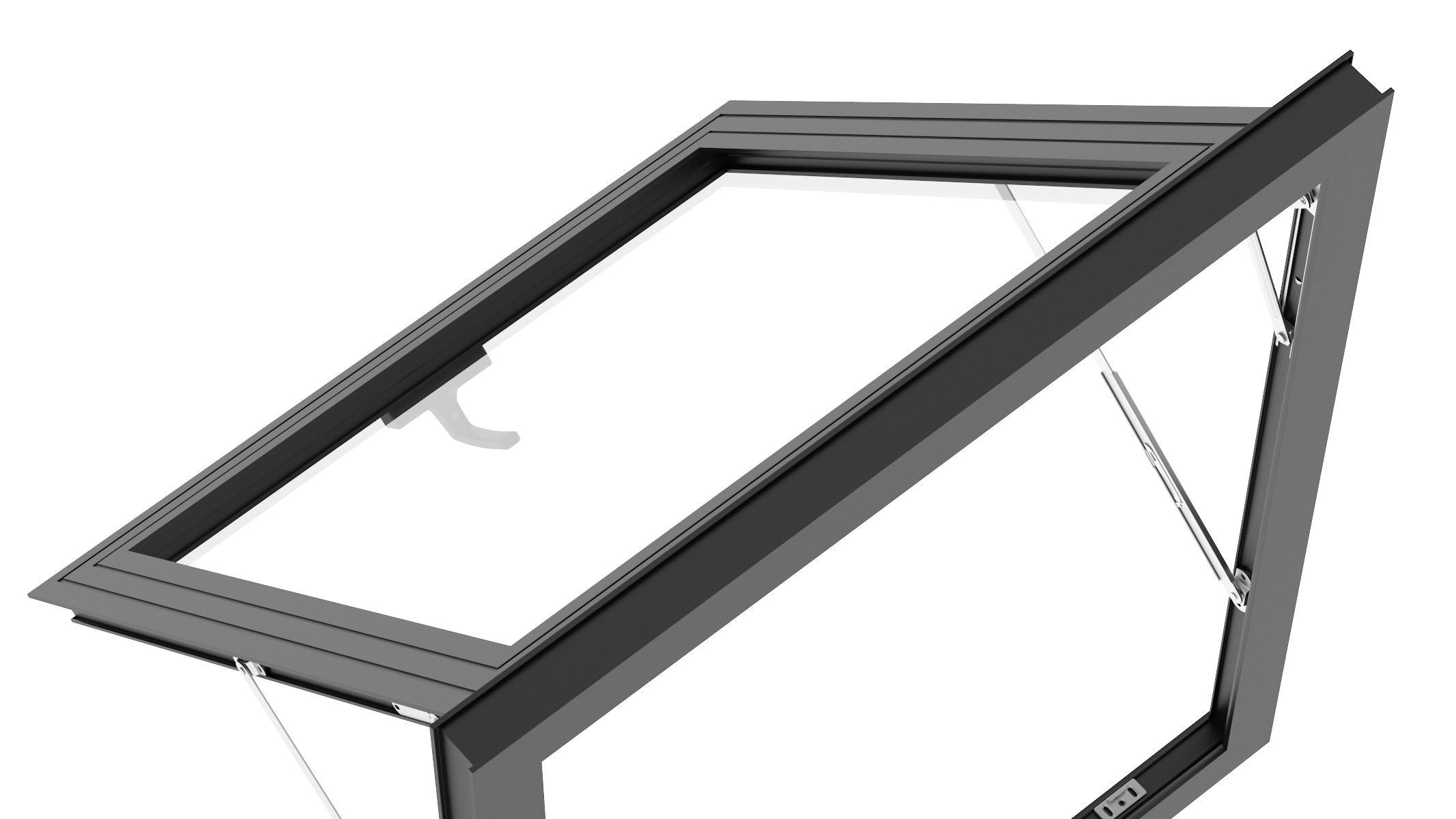 Aluminium Door 03 3D model_10