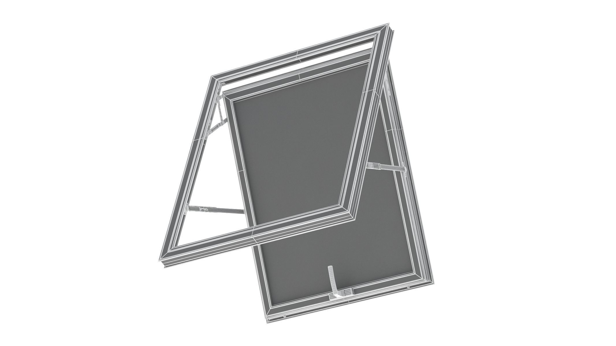 Aluminium Door 03 3D model_14