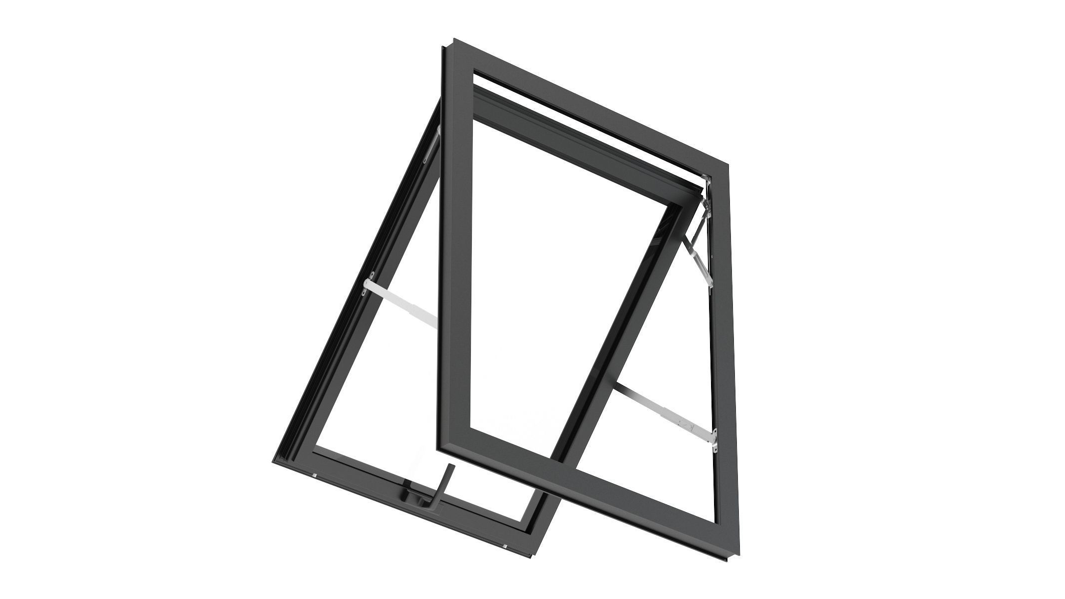 Aluminium Door 03 3D model_4