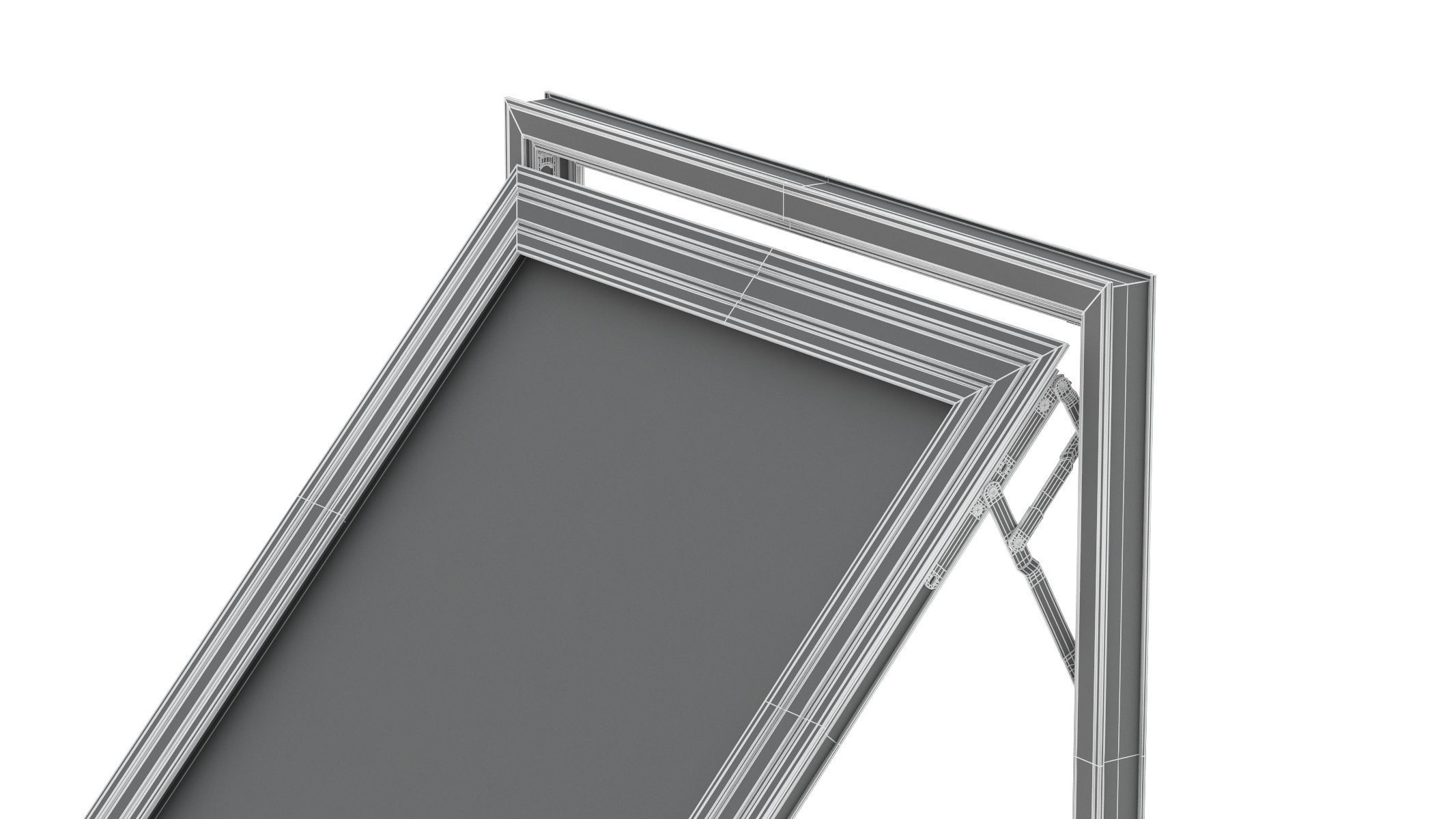 Aluminium Door 03 3D model_16