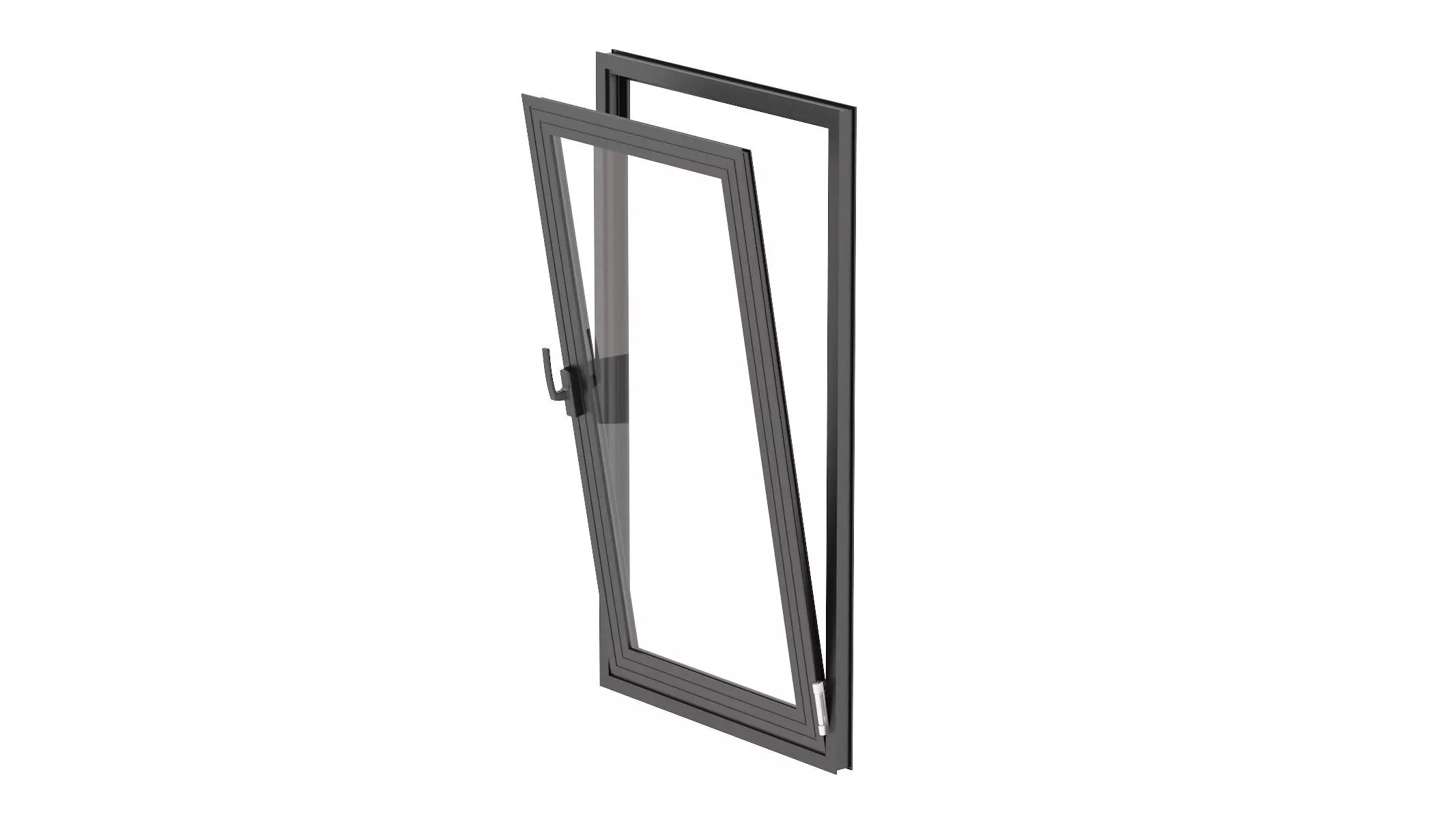 Aluminium Door 04 3D model_0