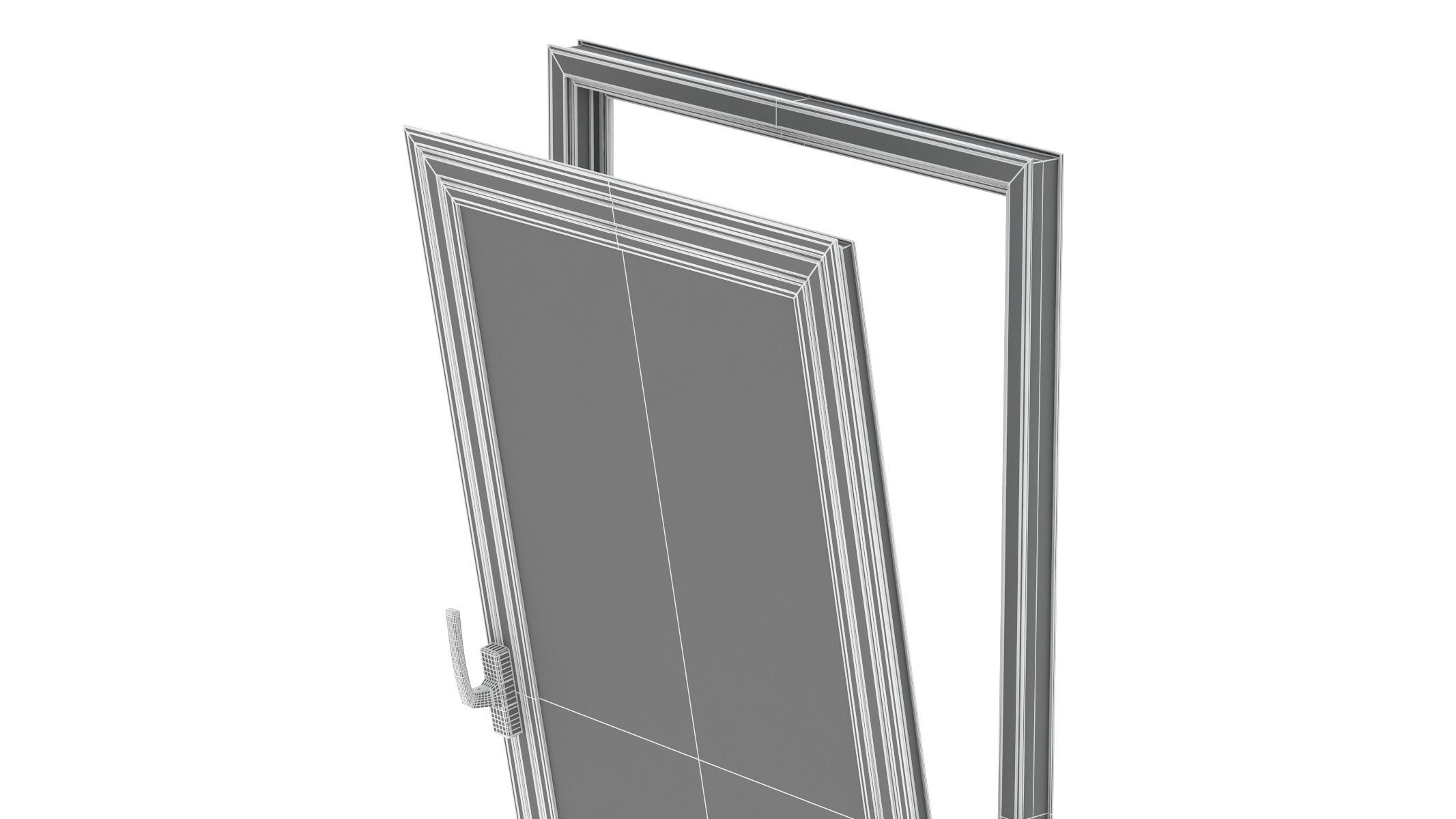 Aluminium Door 04 3D model_16