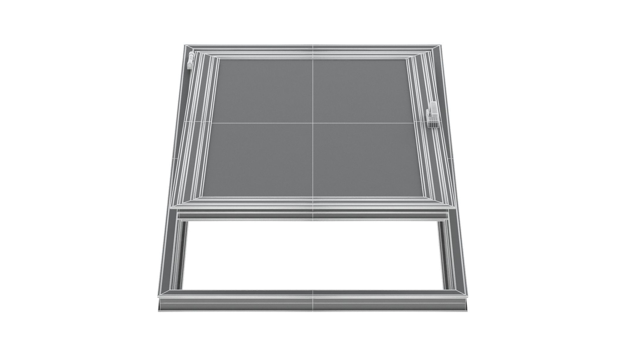 Aluminium Door 04 3D model_15