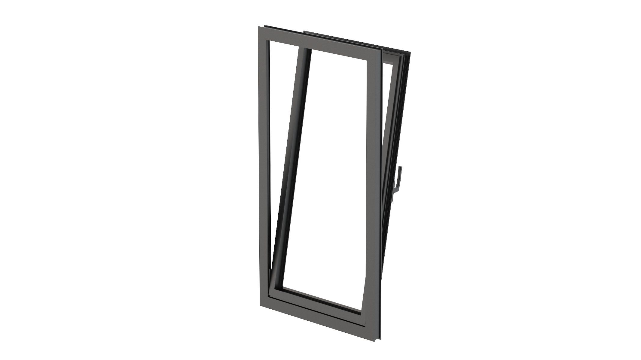 Aluminium Door 04 3D model_3