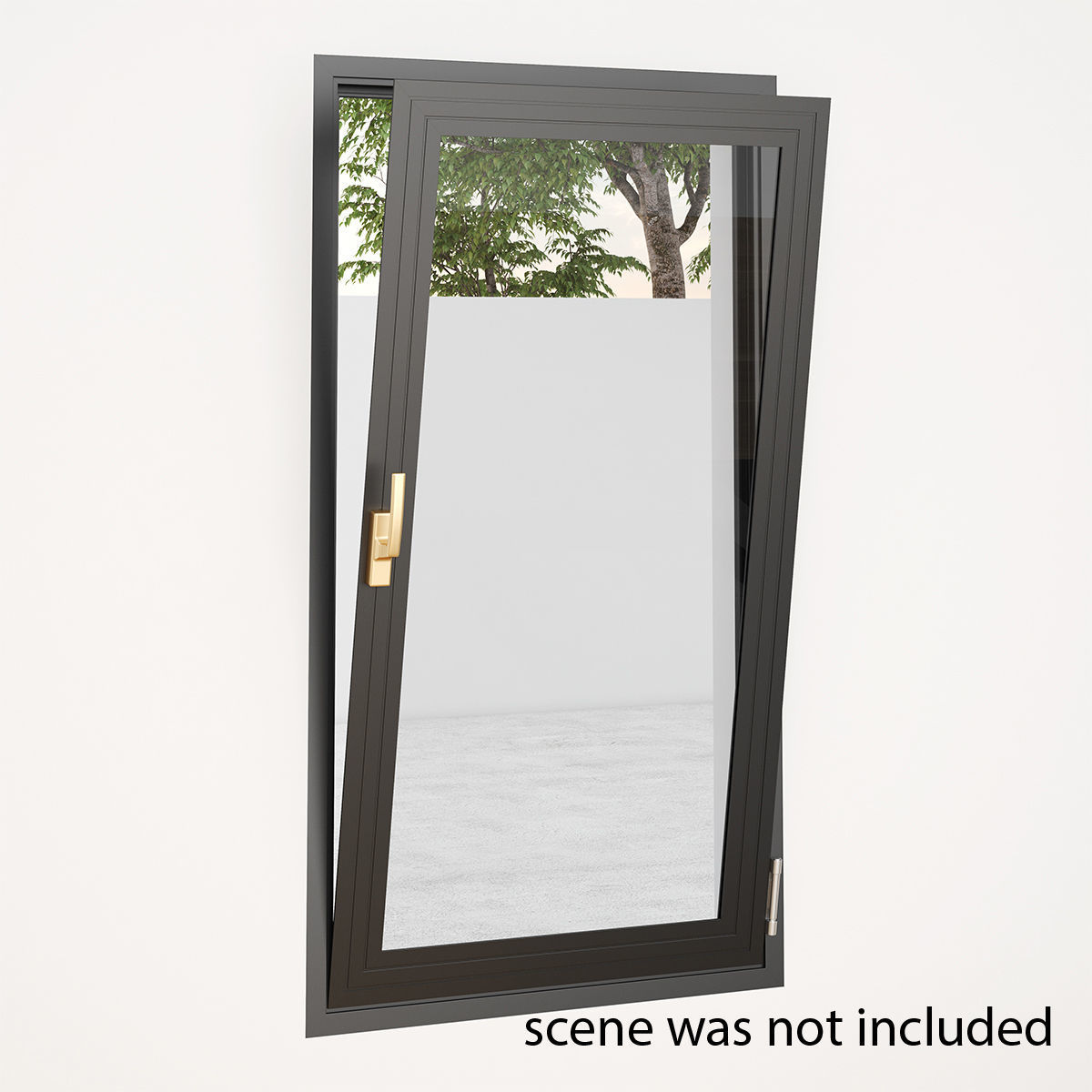 Aluminium Door 04 3D model_1