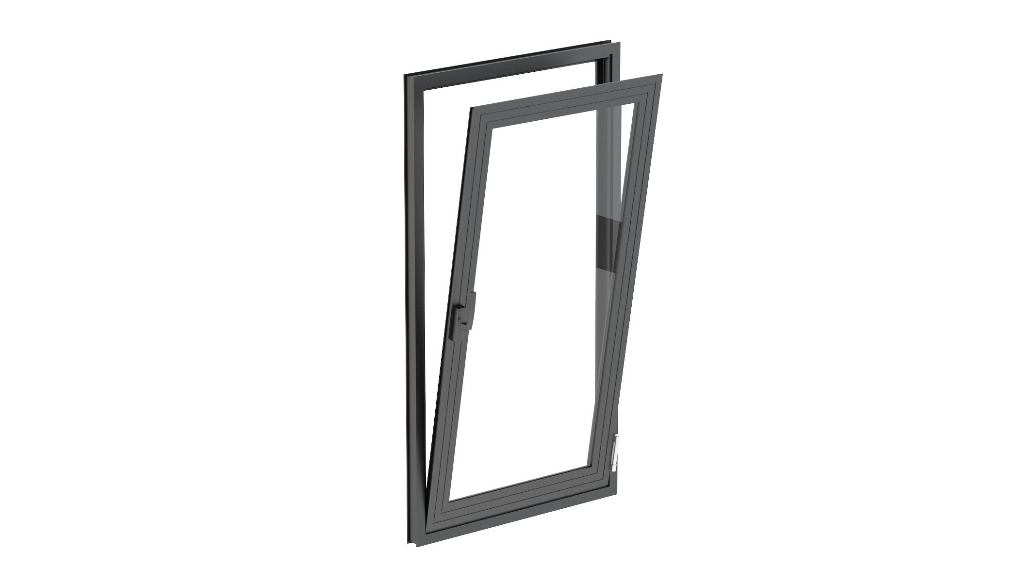 Aluminium Door 04 3D model_2