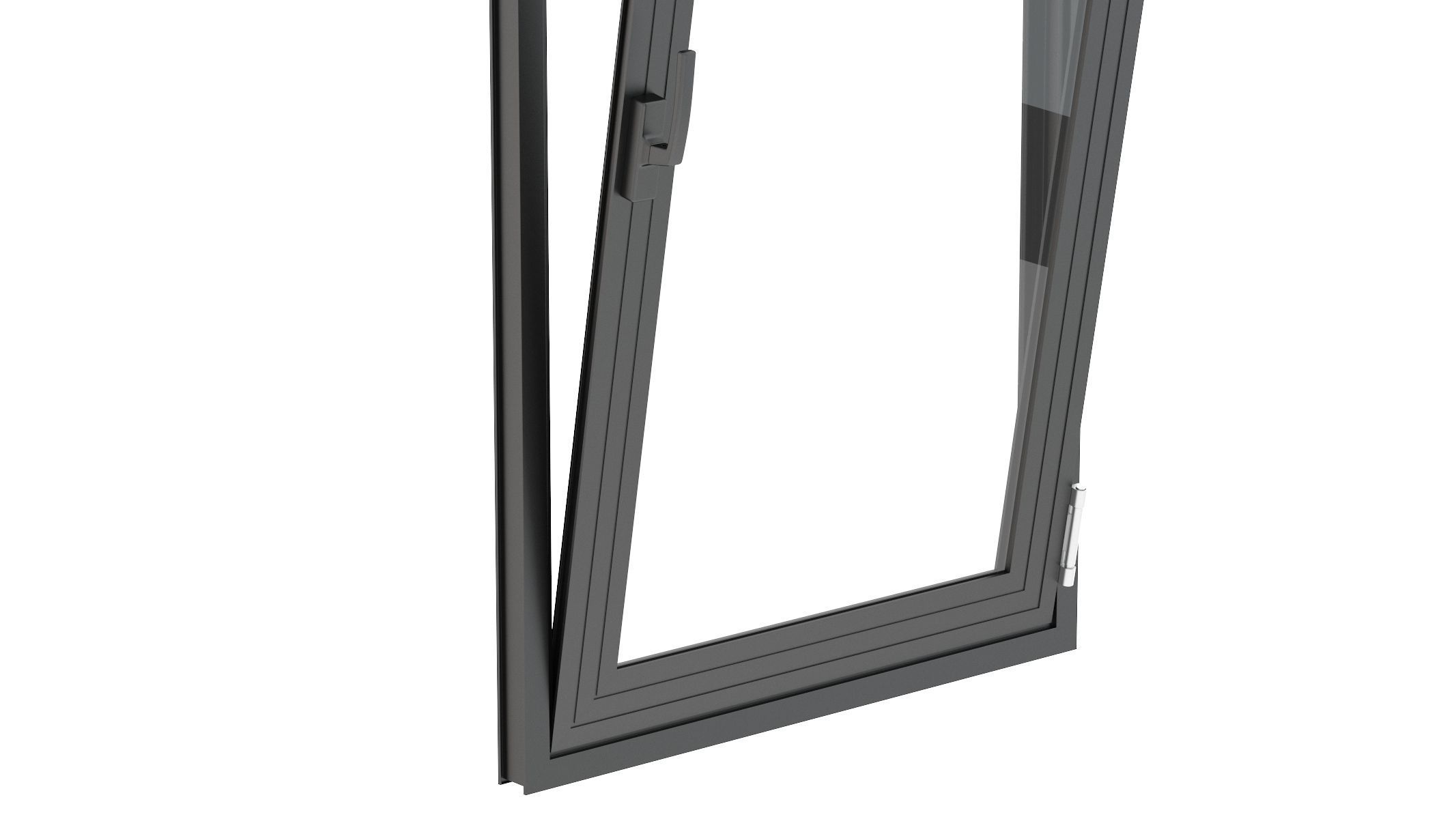 Aluminium Door 04 3D model_7