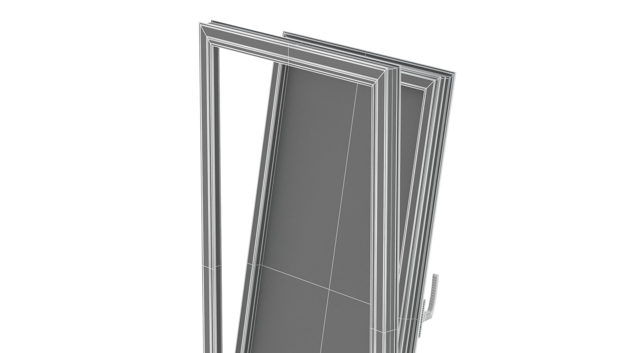 Aluminium Door 04 3D model_18