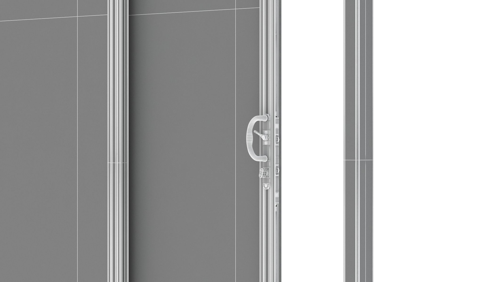 Aluminium Door 06 3D model_19