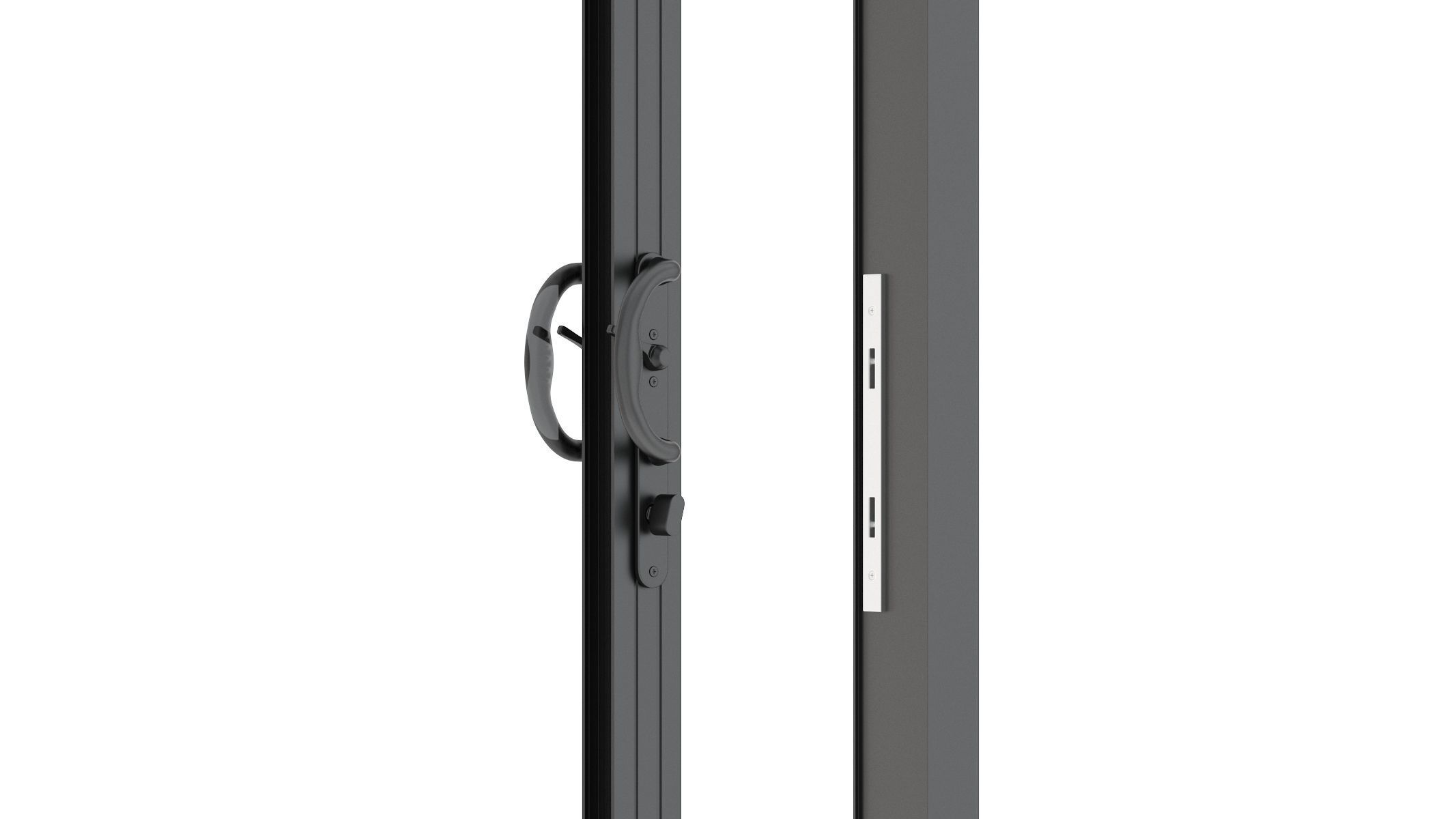 Aluminium Door 06 3D model_8